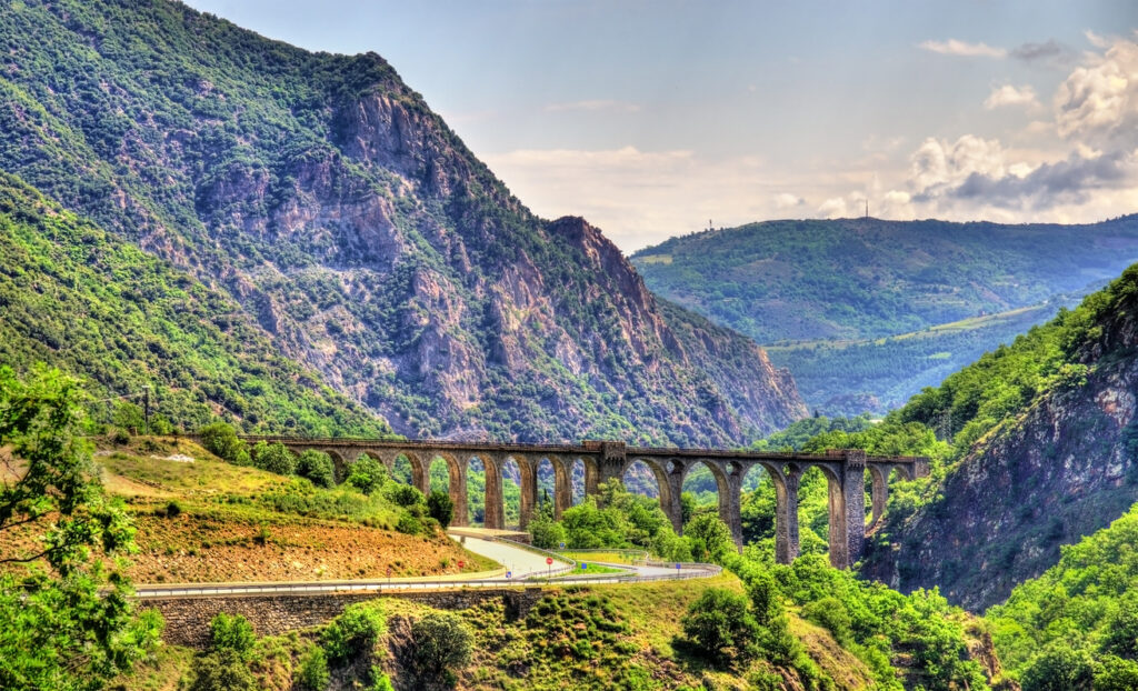 View of the Catalan Pyrenees, a natural park in France